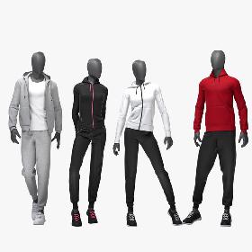 3D Sport suit set mixed 4